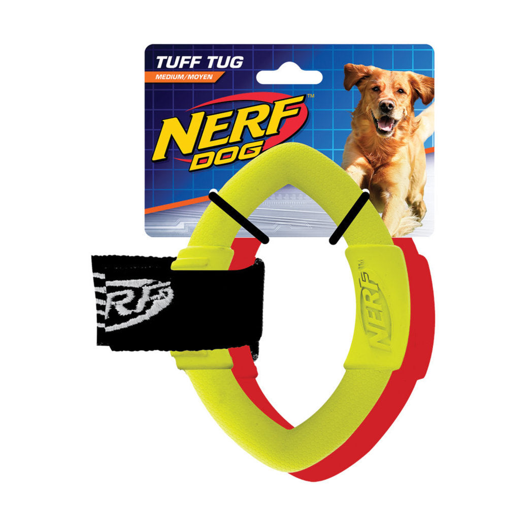 Nerf Dog, 2 Ring Strap Tug - Medium