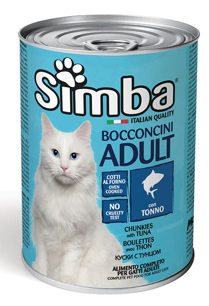 Morceaux de chat Simba au thon 415g