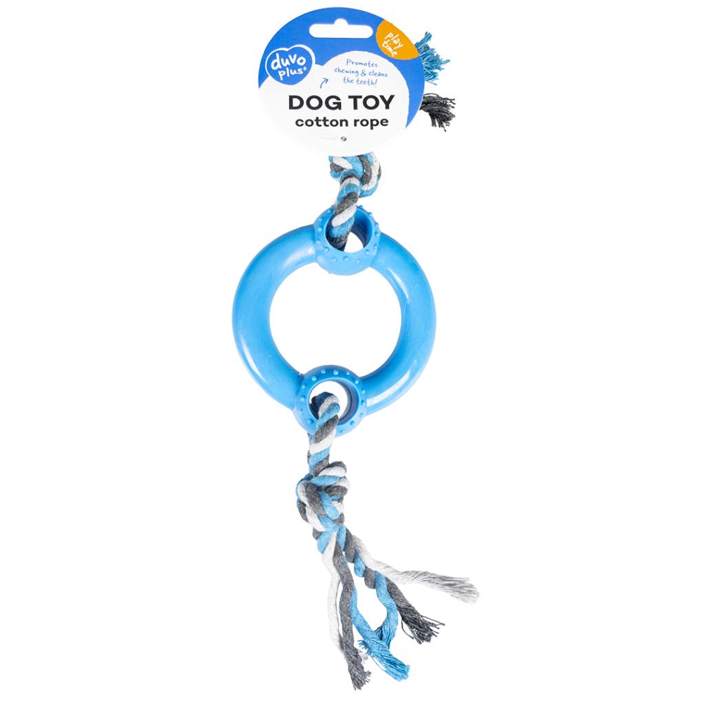 Corde en coton avec anneau en plastique à l'intérieur
