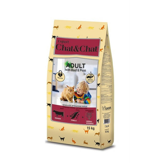 Chat et Chat expert cat food 14 kg ( Beef and peas )