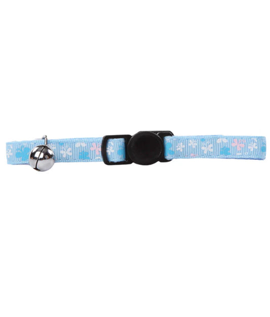 Pawise – Cat Collar Blue with Butterfly & Bell