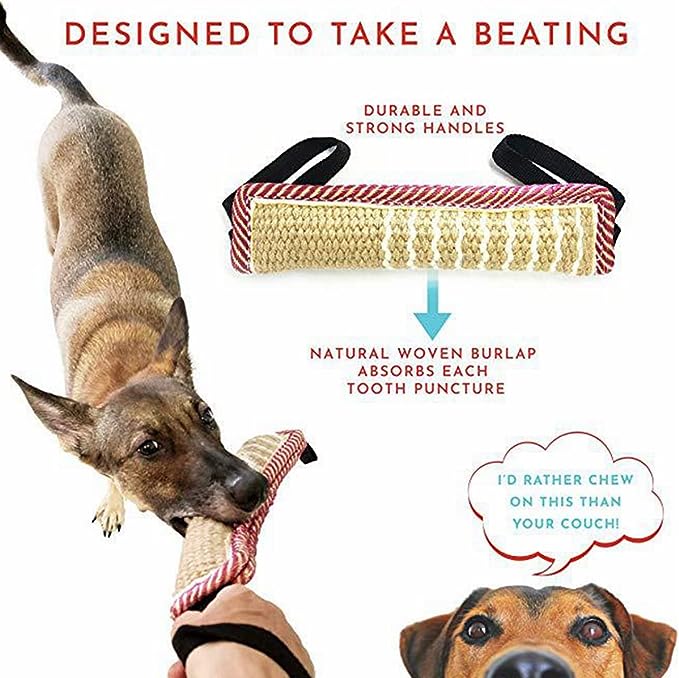 WLSJ Dog Bite Tug Toy,Strong Dog Pull Toy with Tough India WLSJ Dog Bite Tug Toy,Strong Dog Pull Toy with Tough India