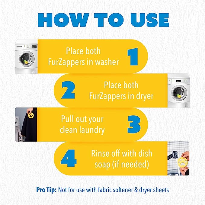 Pet hair remover 2 pcs