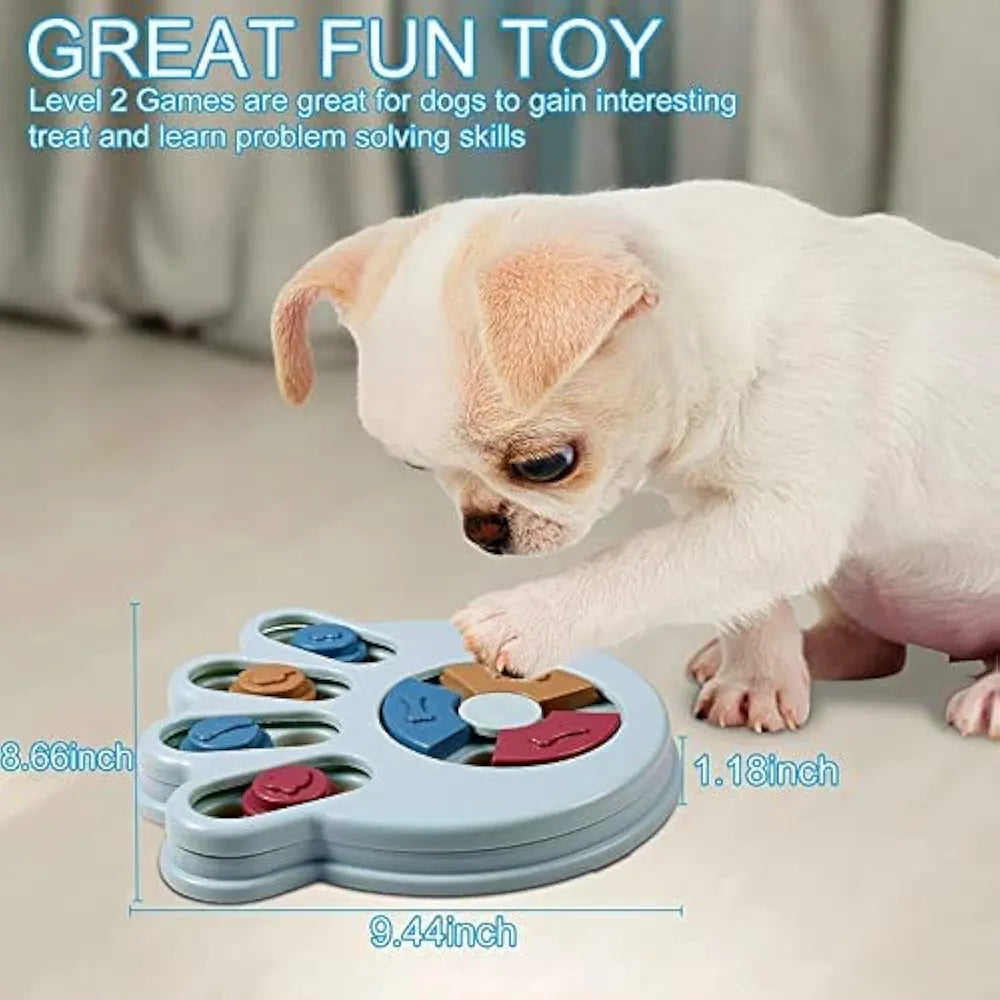 Dog&cat Puzzle Toys - Creative Dog Smart Beginner - Slow Feeder & IQ Interactive Training Toy Box, Advanced Treat Dispenser Non-Slip Bottom Star Sh