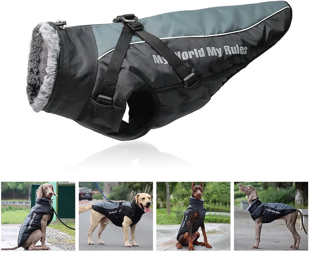 Dog Winter Jackets Reflective Waterproof Cold Weather Coats Wind Protection Warm jacket