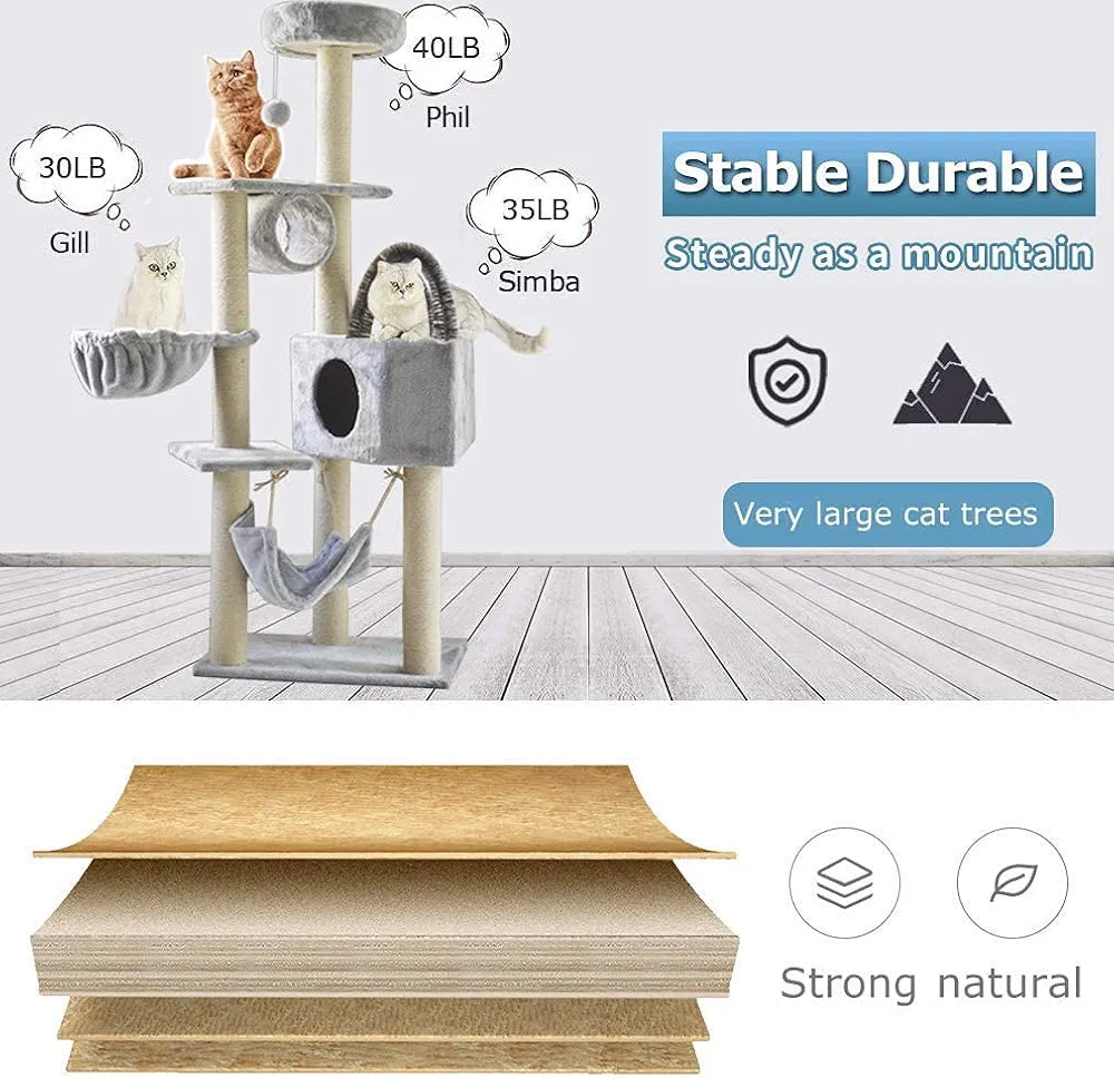 Versatile Cat condo tree 160cm