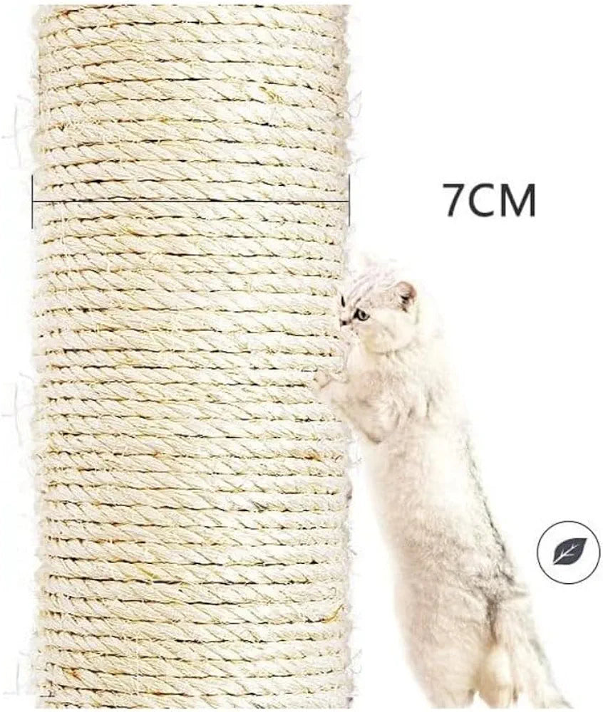 Miss Tiara Cat Tree for Indoor Cats Cat Tree House Tower Sisal Rope Scratching Post Pet Climber Scratcher with Hanging Toy for Adult Cat Kitten Indoor Play Sleeping 164cm