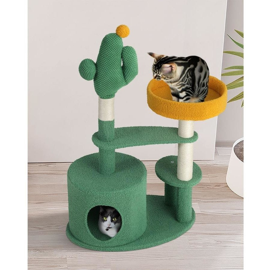 Cat Tree Tower Scratching Post 96cm