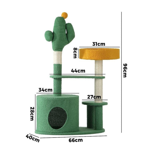 Cat Tree Tower Scratching Post 96cm