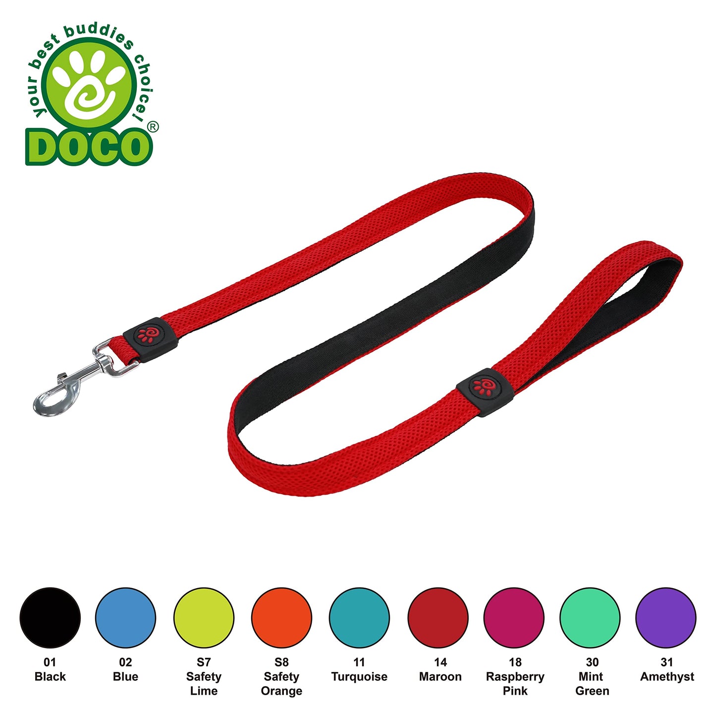 Docco  puffy air mesh leash