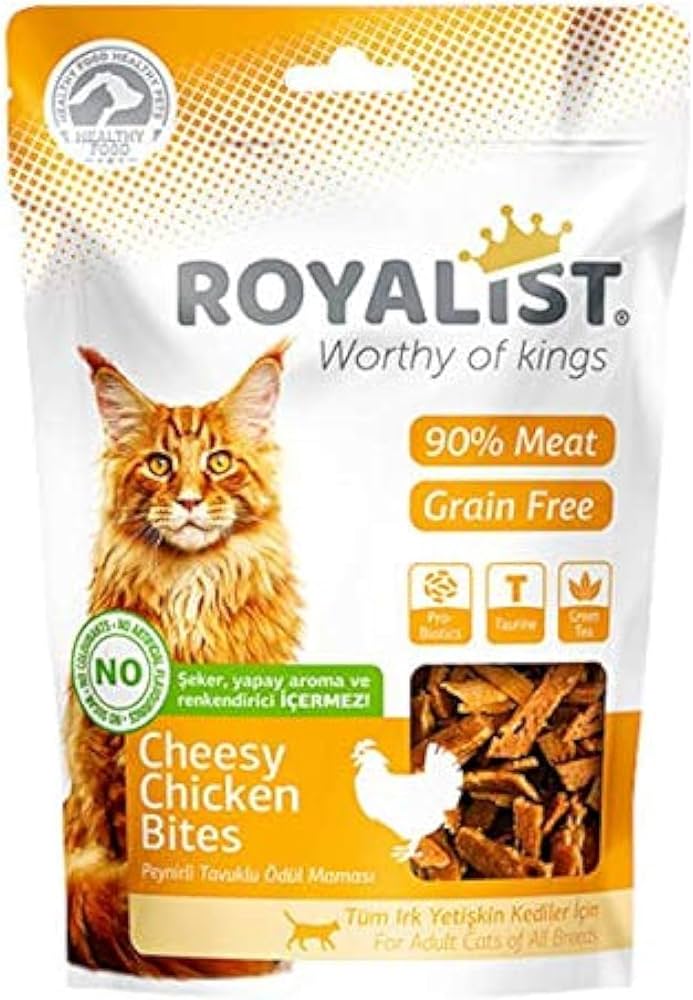 Royalist cat cheesy chicken bites 80g