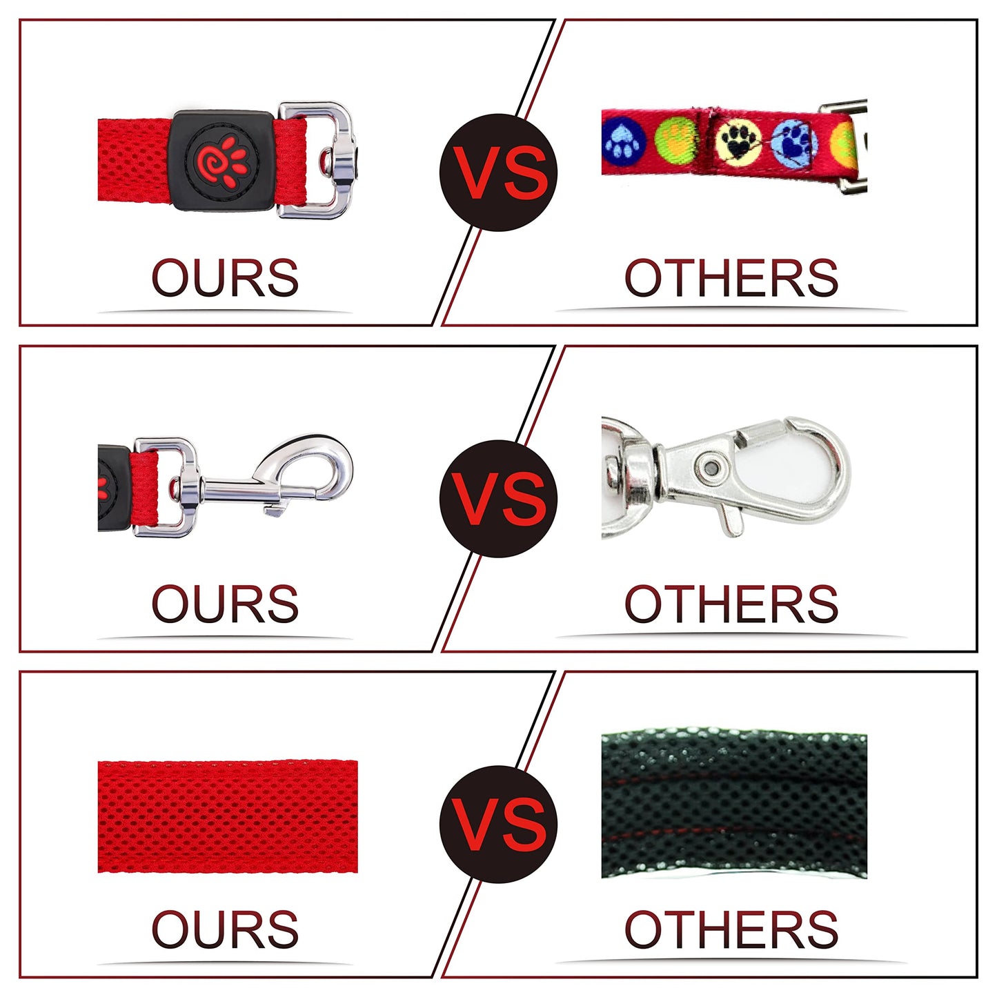 Docco  puffy air mesh leash