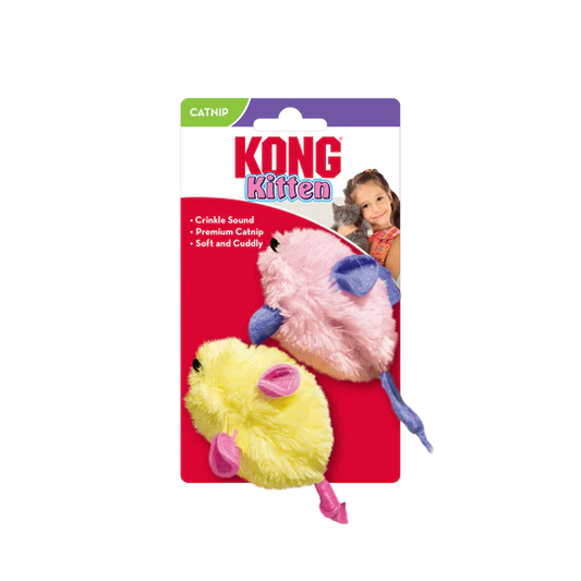 Kong Kitten Catnip Mice 2 Pack