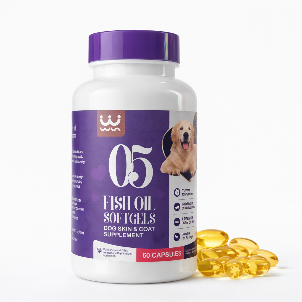 Fish Oil Softgels (Omega-3) for Dogs 60 capsules