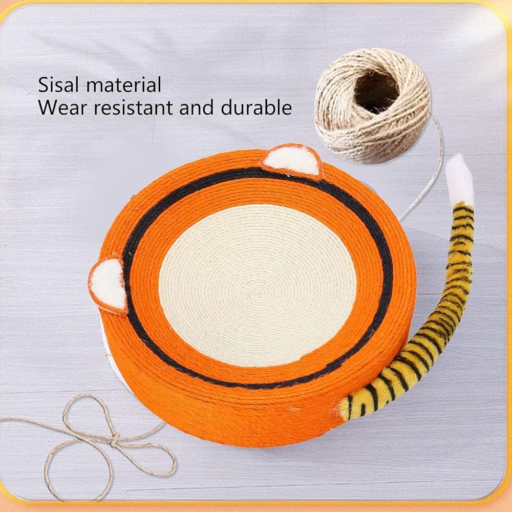 Sisal Round Shape Cat Scratcher Lounge Bed, Cat Sleepin