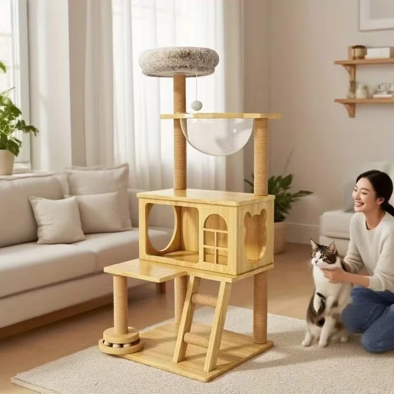 Luxury cat tree house