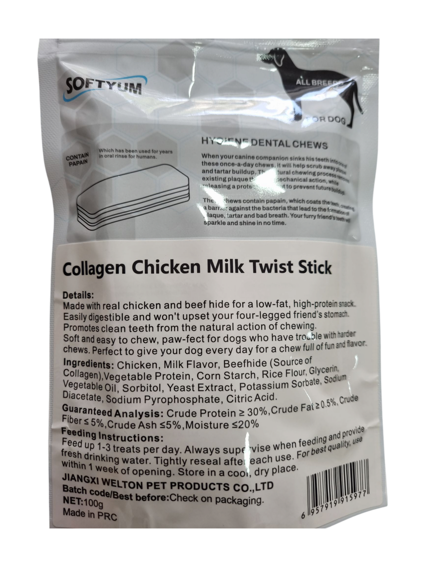 3 Triple effects hygiene dental chews 100g