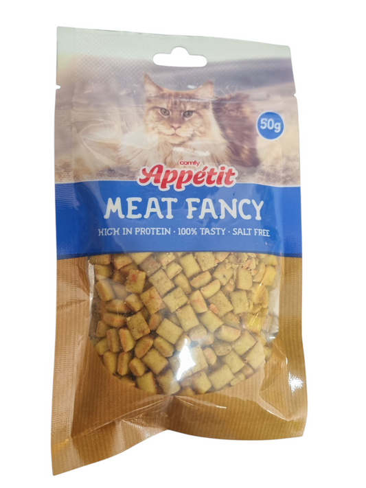Meat Fancy cod pillow snack for cats ( 50g)