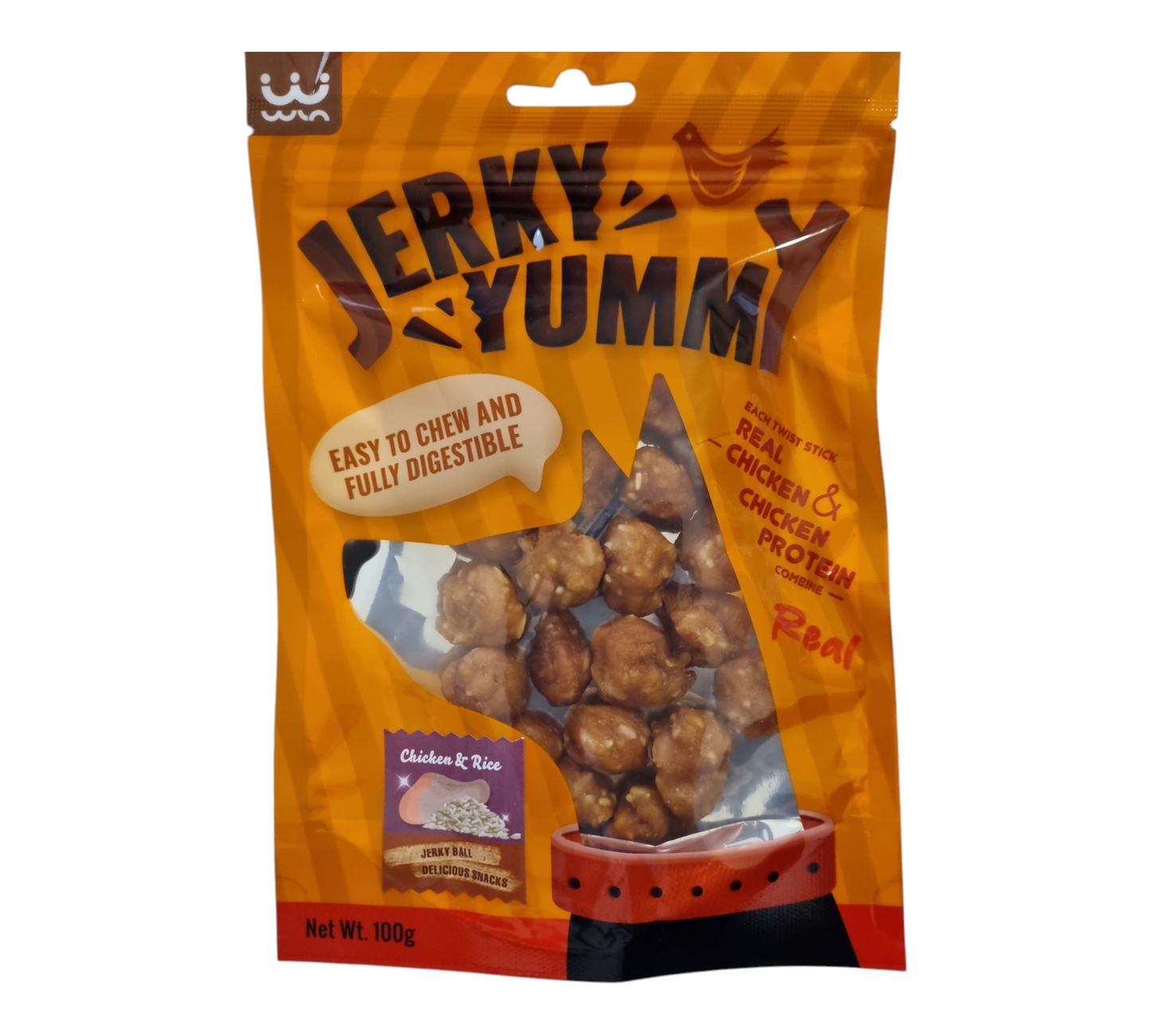 Dog treat chicken& rice ball 100g