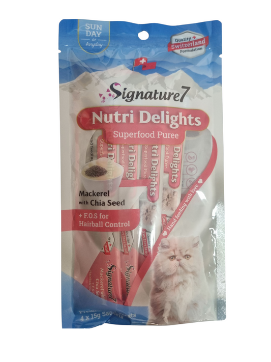 Premium liquid snack mackerel with chia seed