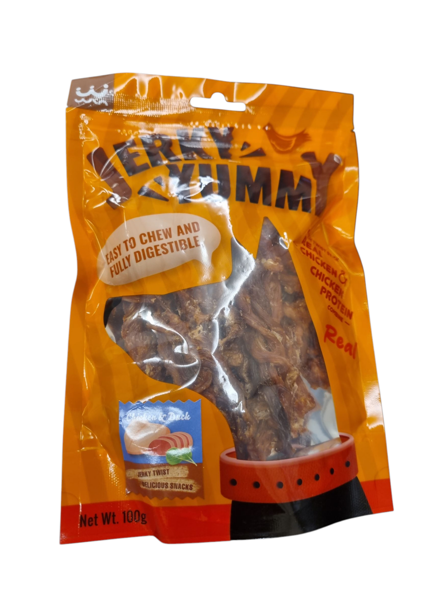 Jerky yummy dog treat( chicken & duck) 100g