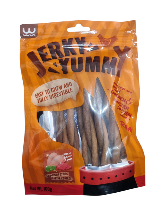 Jerky yummy chicken & liver flavor 100g