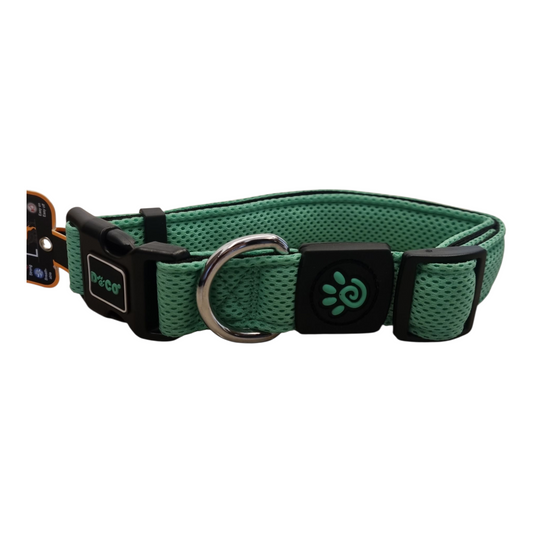 DOCO® Puffy Mesh Dog Collar Mint Green