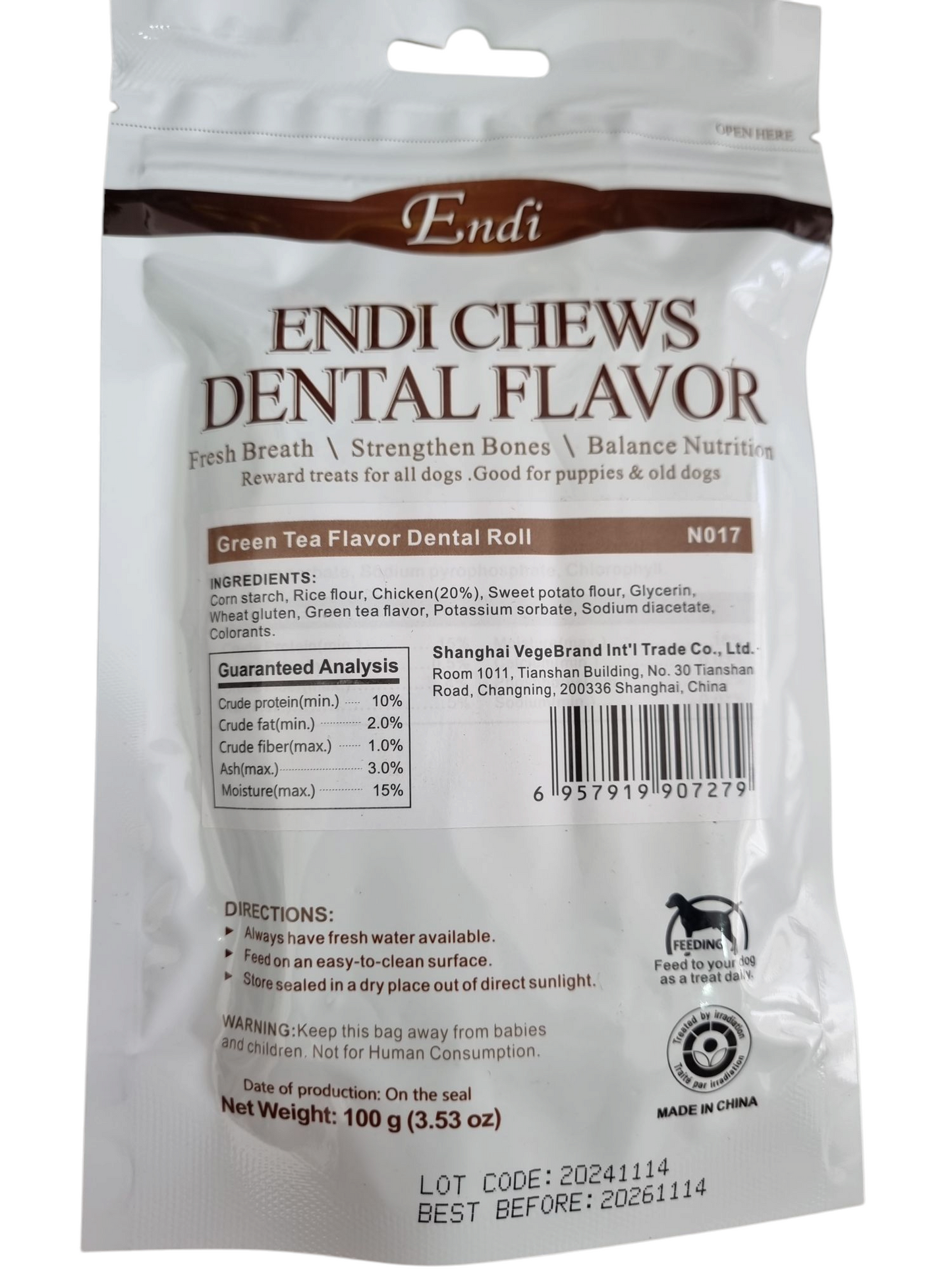 Endi chews dental flavor 100g