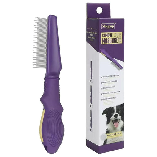 Remove flea and comb pet brush