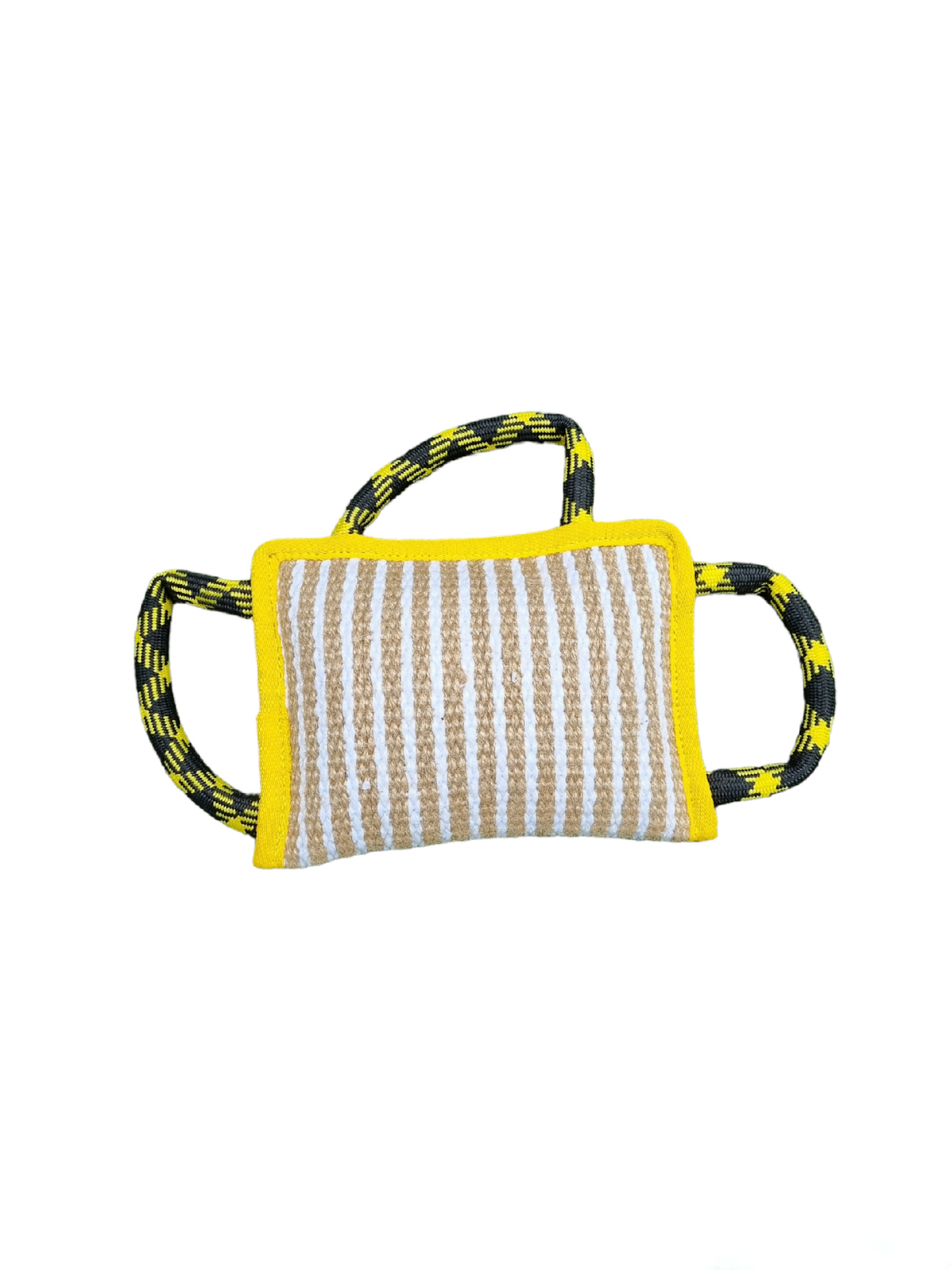 Interactive Dog Toys Durable Comfortable Handle Jute Bite Pillow Tug of War Eco-Friendly