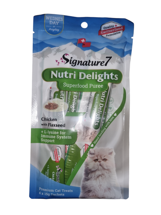 Premium liquid snack chicken with flexseed