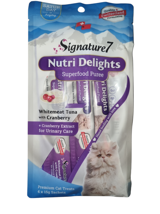 Premium liquid snack whitemeat tuna with cramberry