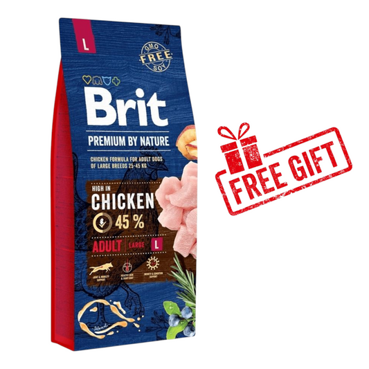 Brit Premium - Adult Large Breed With Chicken 15kg