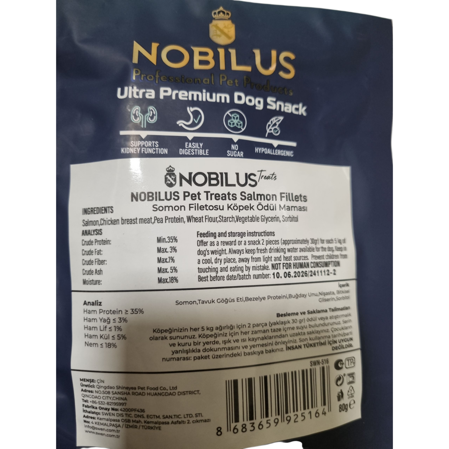 Nobilus Premiun salmon fillets 80g