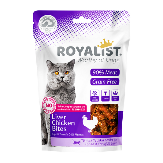 Royalist cat liver chicken bites 80g
