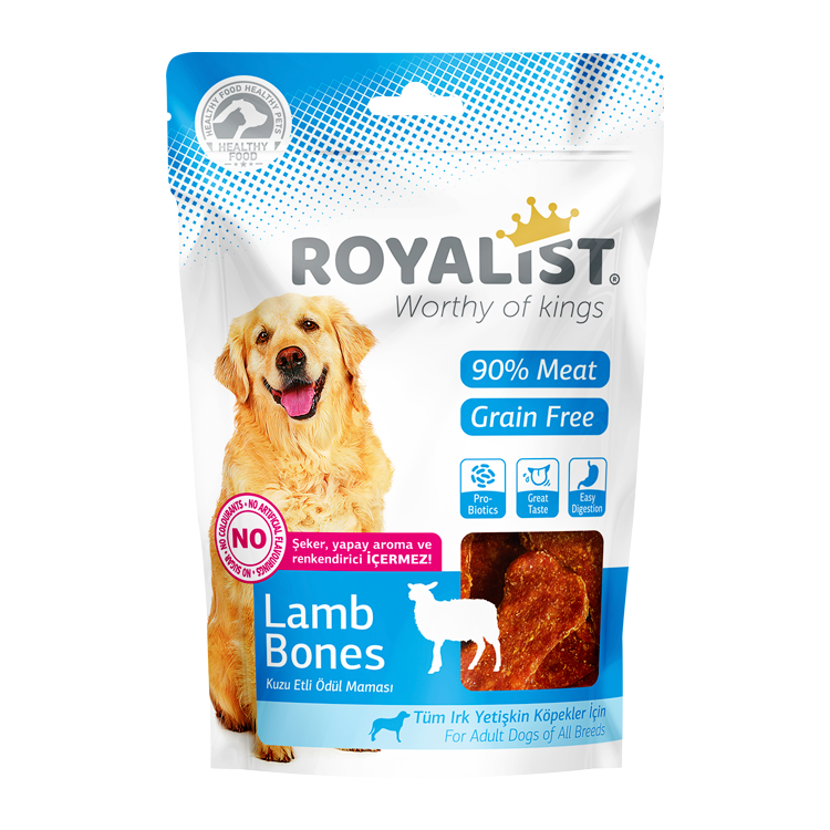 Royalist dog treats, lamb bones 80g