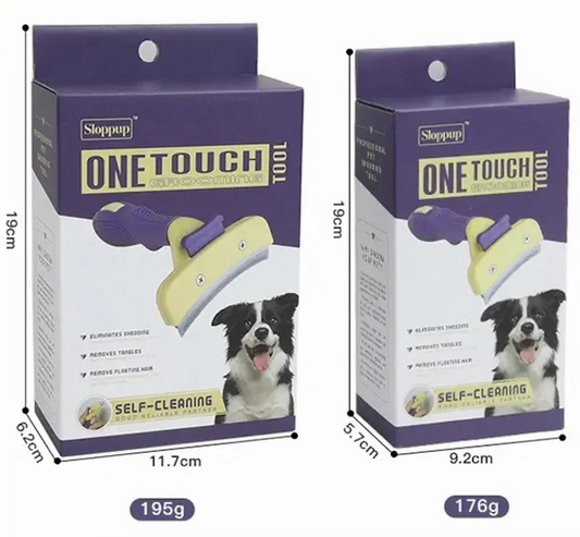 Grooming Brush Dog Comb for Tangled Hair Pet Self Cleaning Slicker Brush