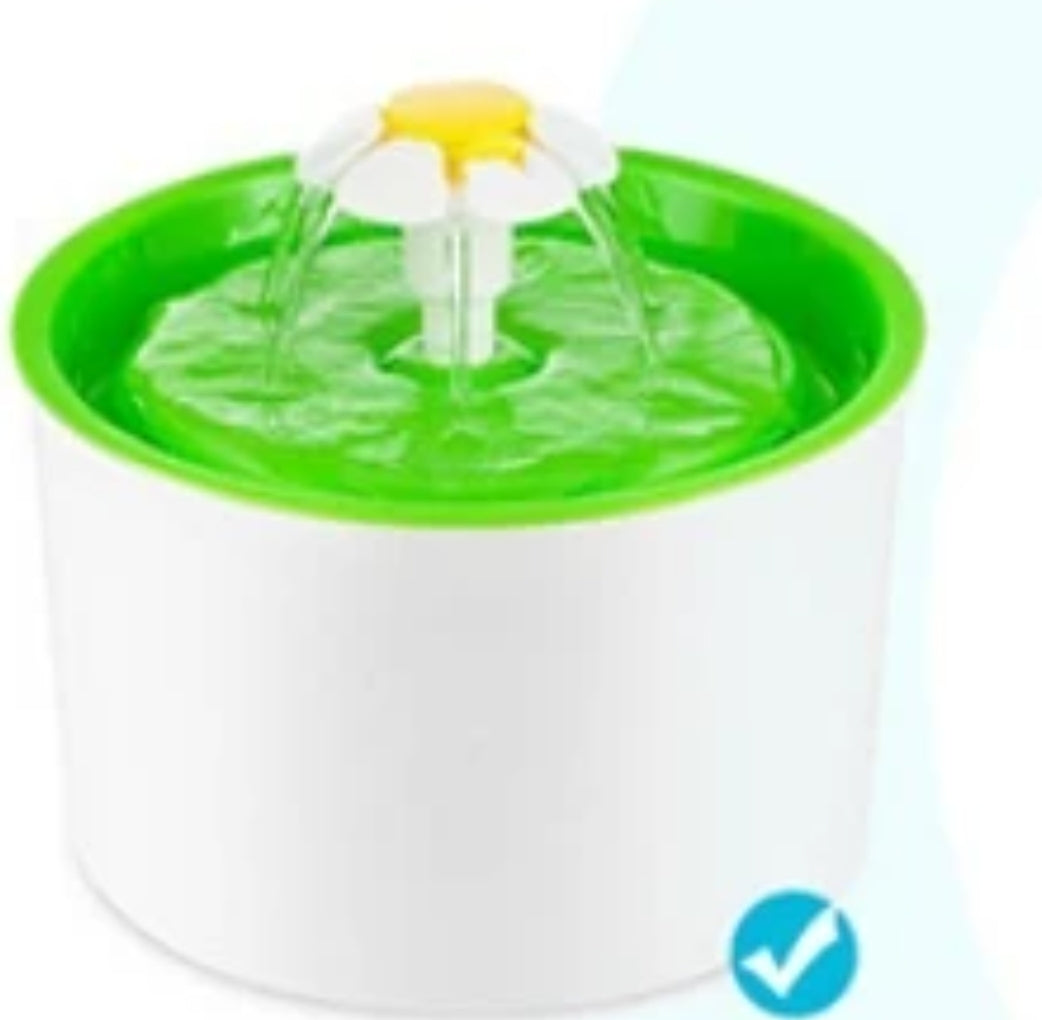 Pet Water Flower Fountain, Cat Water Fountain, 1.6L