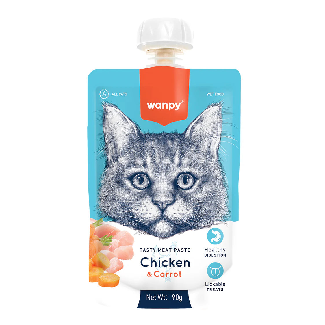 Wanpy Meat Paste Chicken & Carrot for Cat