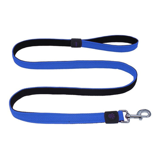 Docco  puffy air mesh leash Bleu Medium 120cm