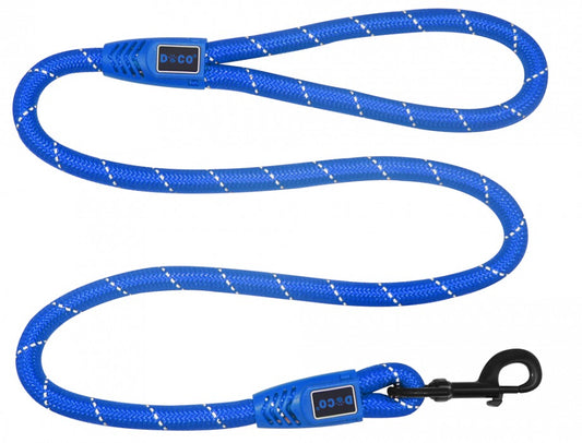 DOCO Reflective Rope Leash bleu
