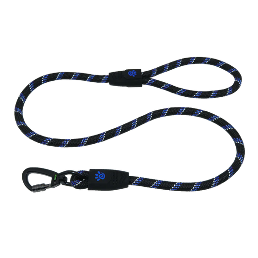 Doco reflective dog leash 150cm bleu