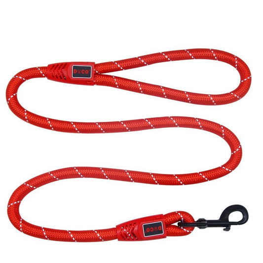 DOCO Reflective Rope Leash red