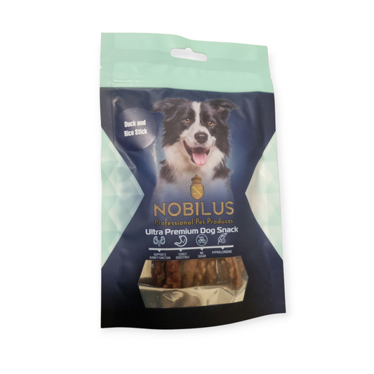 Nobilus Premiun duck &rice stick dog treats 80