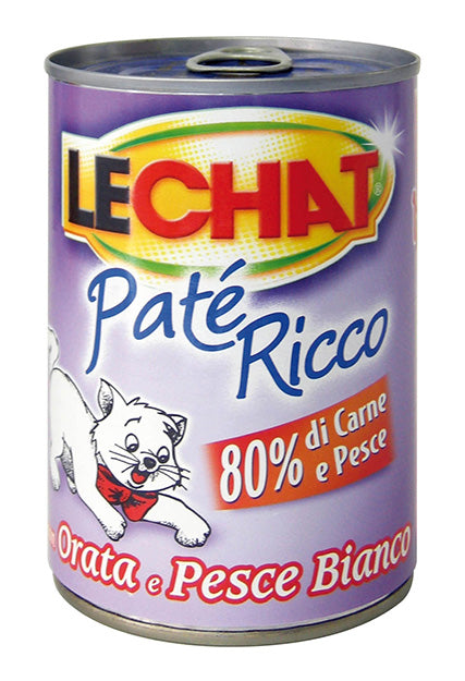 LeChat Adult Paté Ricco with Dory and Ocean Fish 400 g