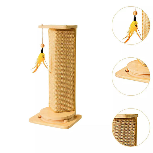 Vertical Scratch Post Sisal Cat Scratcher for Indoor Cats