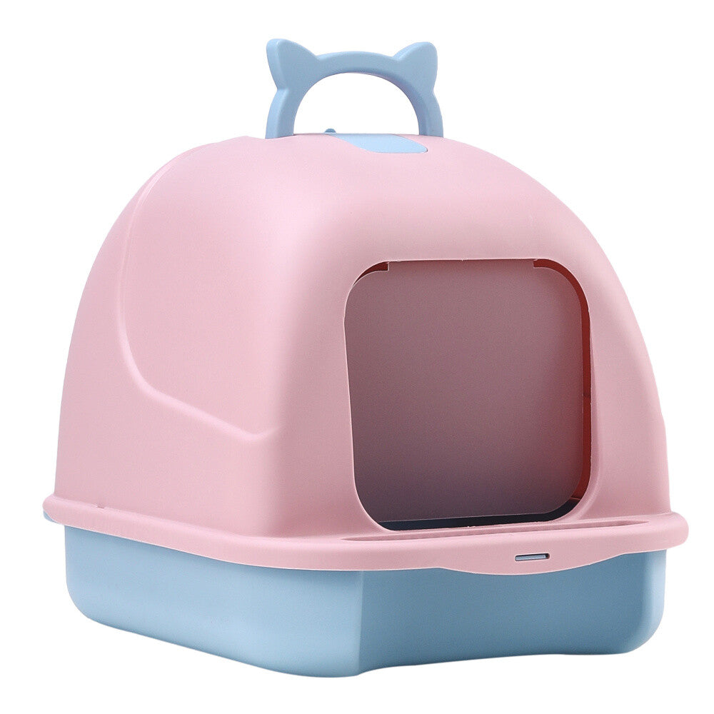 Litter Box Fully Enclosed Cats Toilet Flip Type Odor Proof and Splash Proof Cats Litter Basin