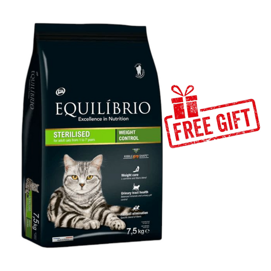 Equilibrio  sterilised cat food 7.5kg