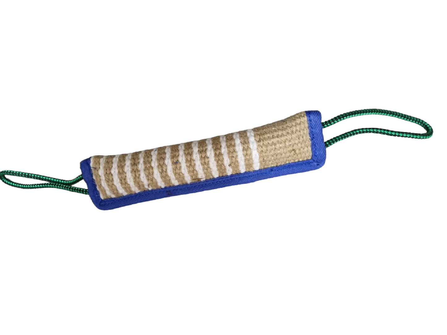 Dog Tug Toy | with 2 Handles Jute Pillow Pull Toy , Perfect for Tug of War, Puppy Training Interactive Play, Bite Training Toys for Medium to Large Dog