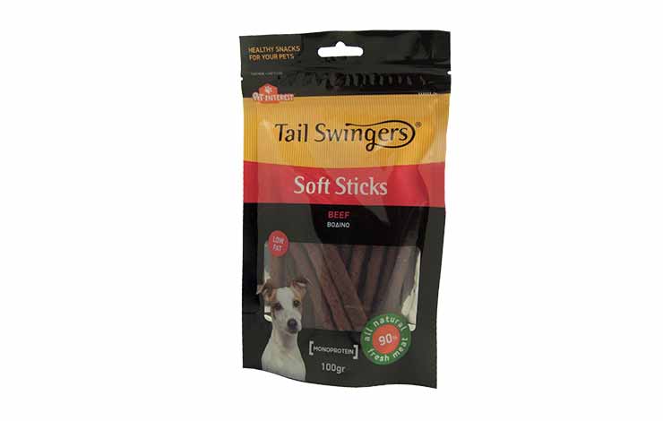 Tail Swingers Soft Beef Sticks 100g